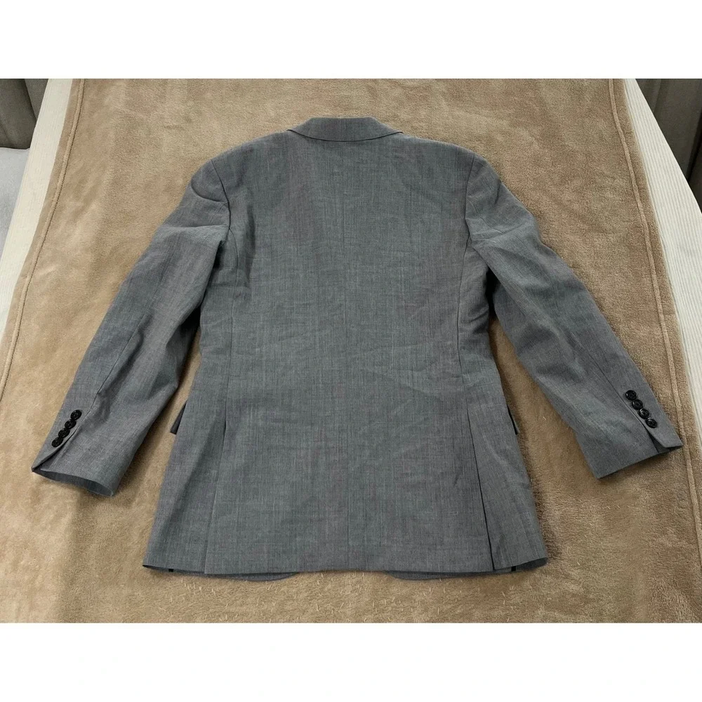 J Crew Ludlow Slim Traveler Tollegno 1900 Blazer Mens‎ 38S Gray Italy Voyager